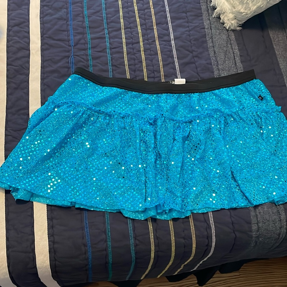 SparkleAthletic turquoise sparkling running skirt - worn once